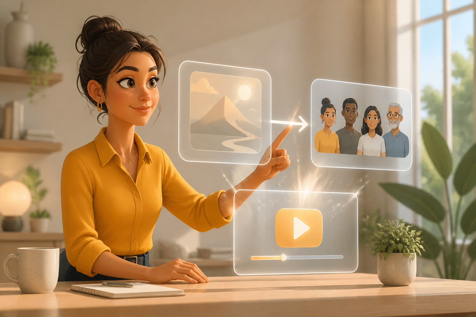 Writer defining a business audience, message, and storyboard direction