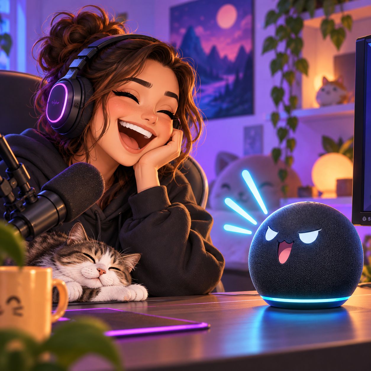 Alexa AI voice used for a deadpan assistant roast