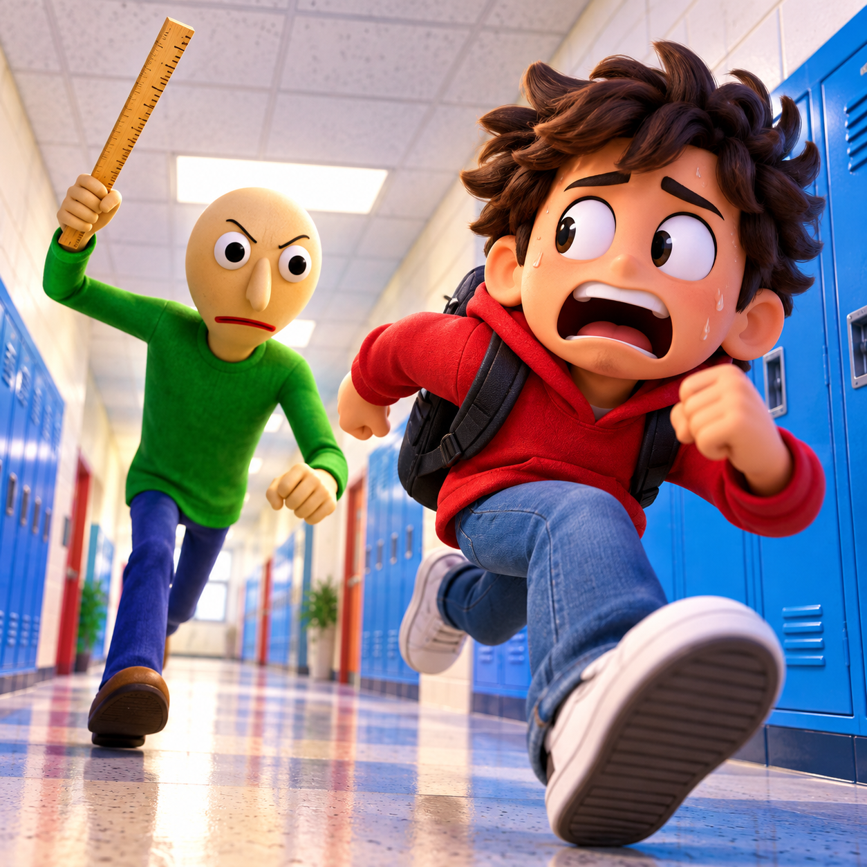 Baldi AI voice for schoolhouse chase edits