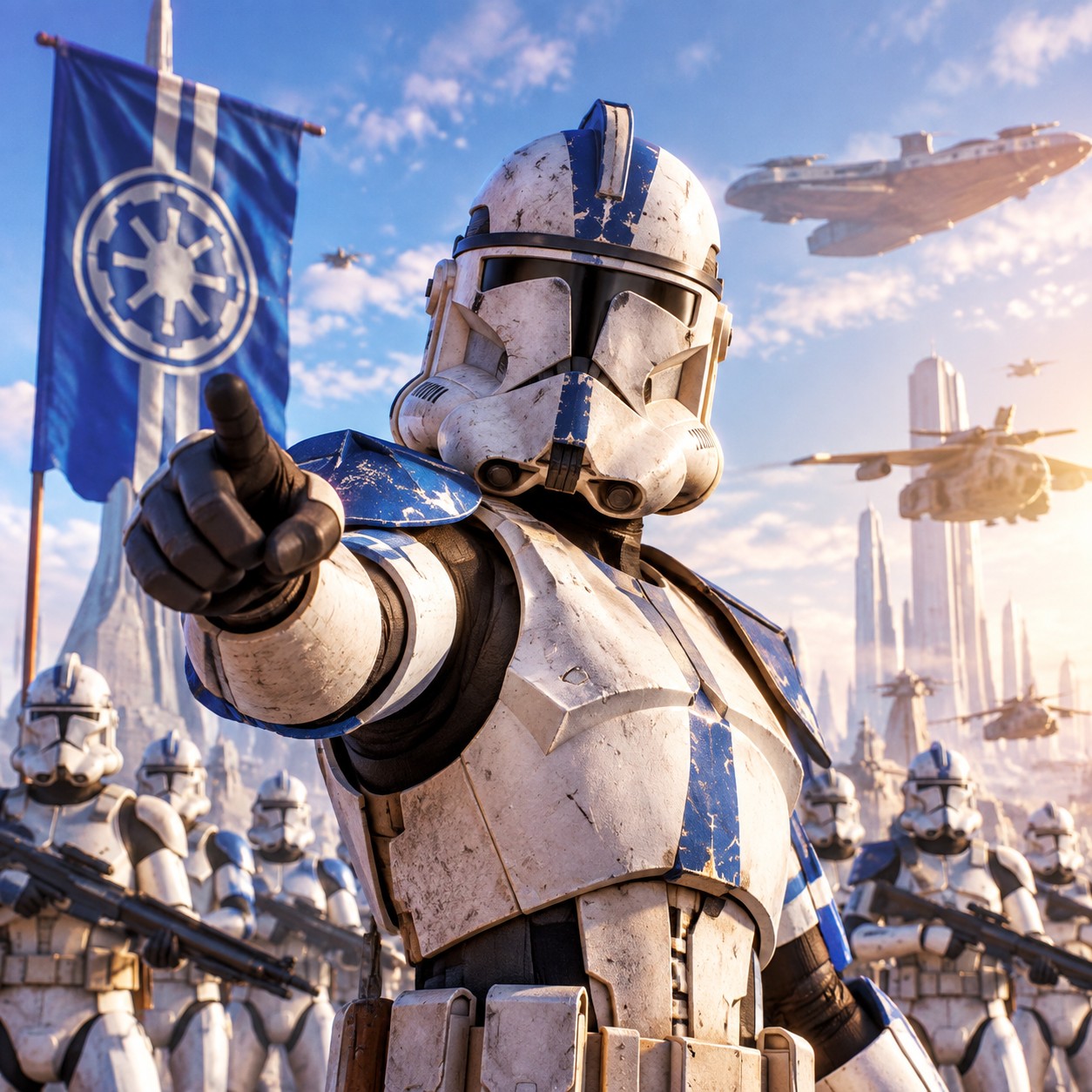 Clone Trooper AI voice for Republic order meme edits