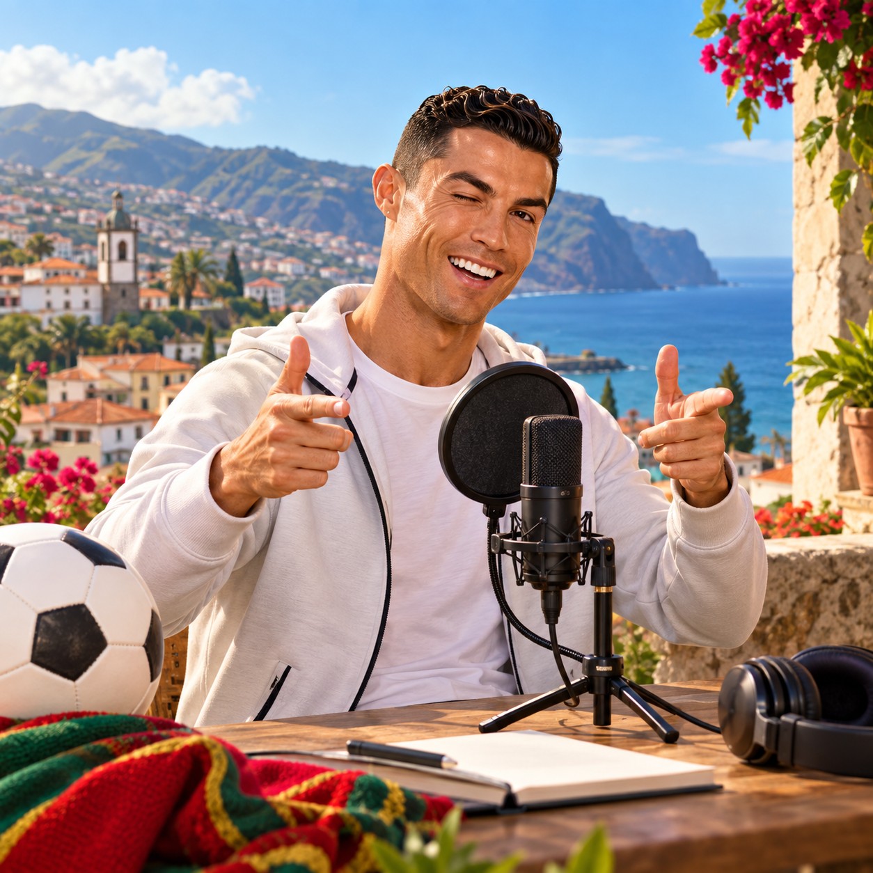 Cristiano Ronaldo AI voice for Madeira fan skits