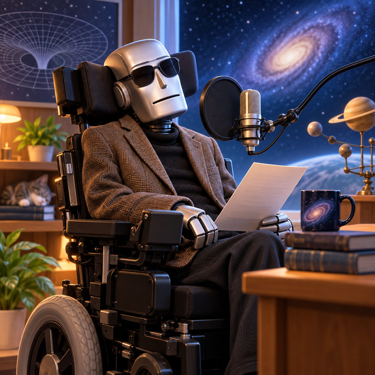 DECtalk Paul AI voice reading robotic narration