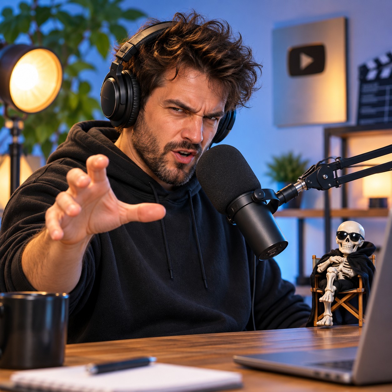 Devesto AI voice for raspy YouTube skit tag