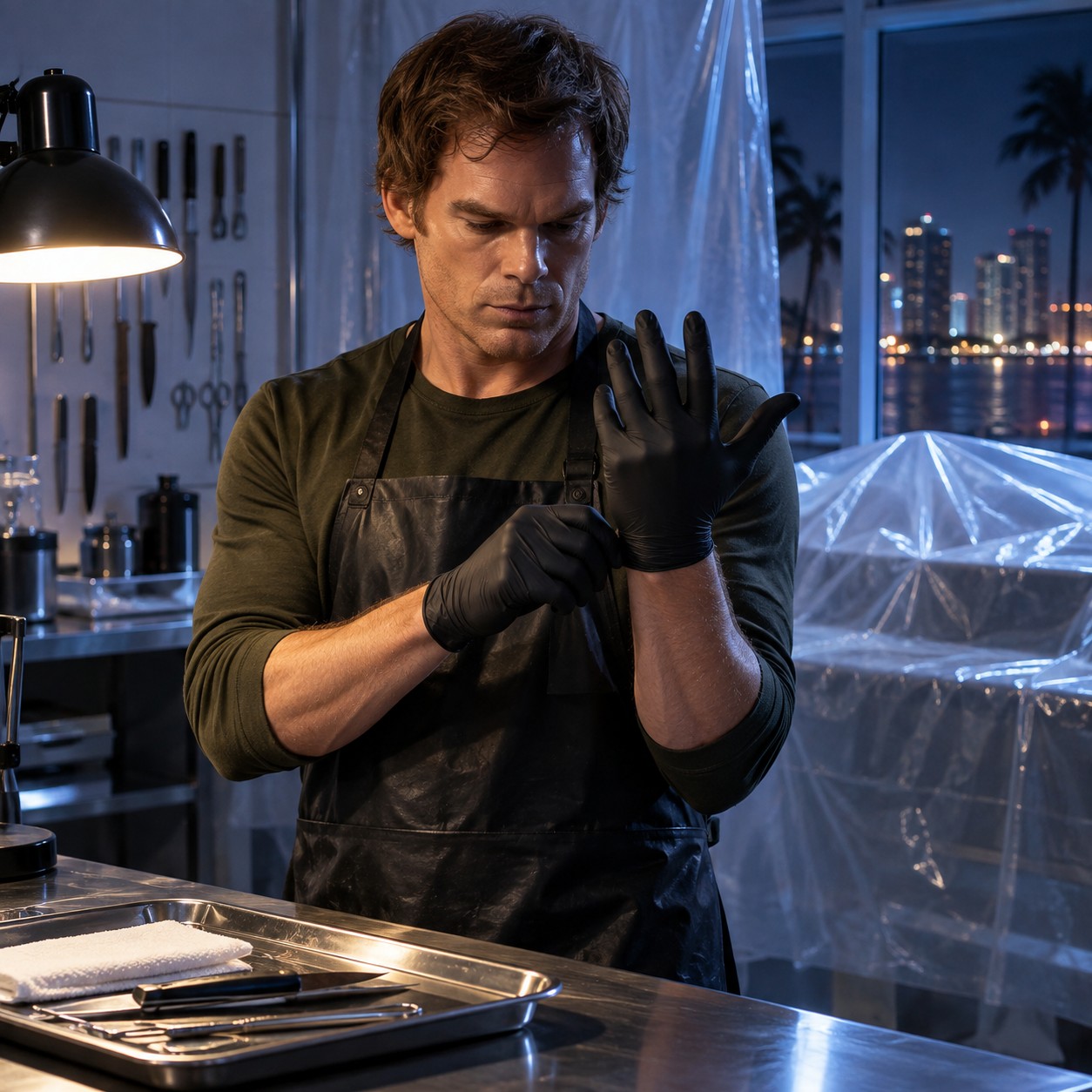 Dexter Morgan AI voice for vigilante code monologues