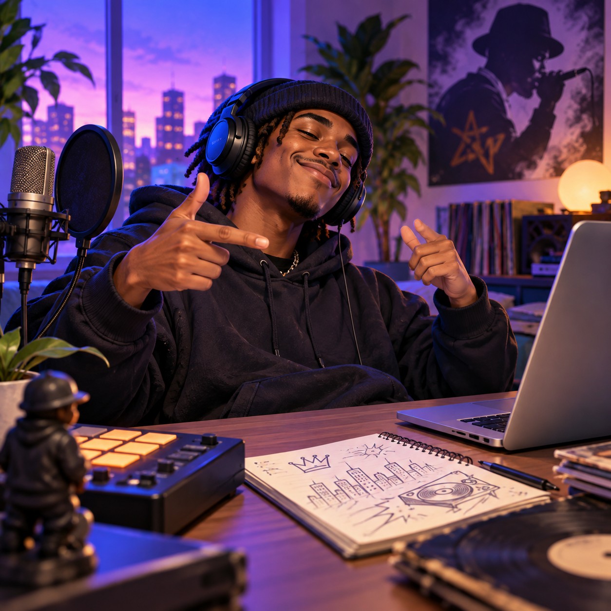 DJ Smokey AI voice for cloud rap parody tags