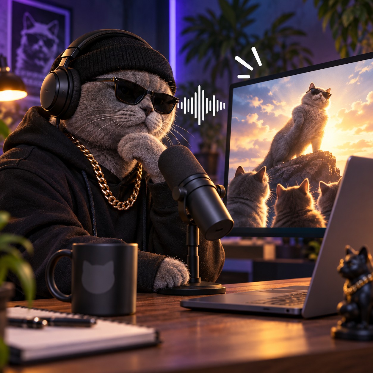 DJ Smokey AI voice over phonk meme visuals
