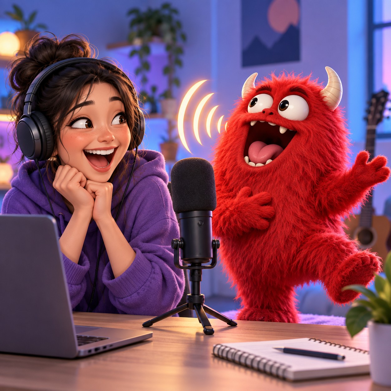 Elmo AI voice for red monster comedy replies