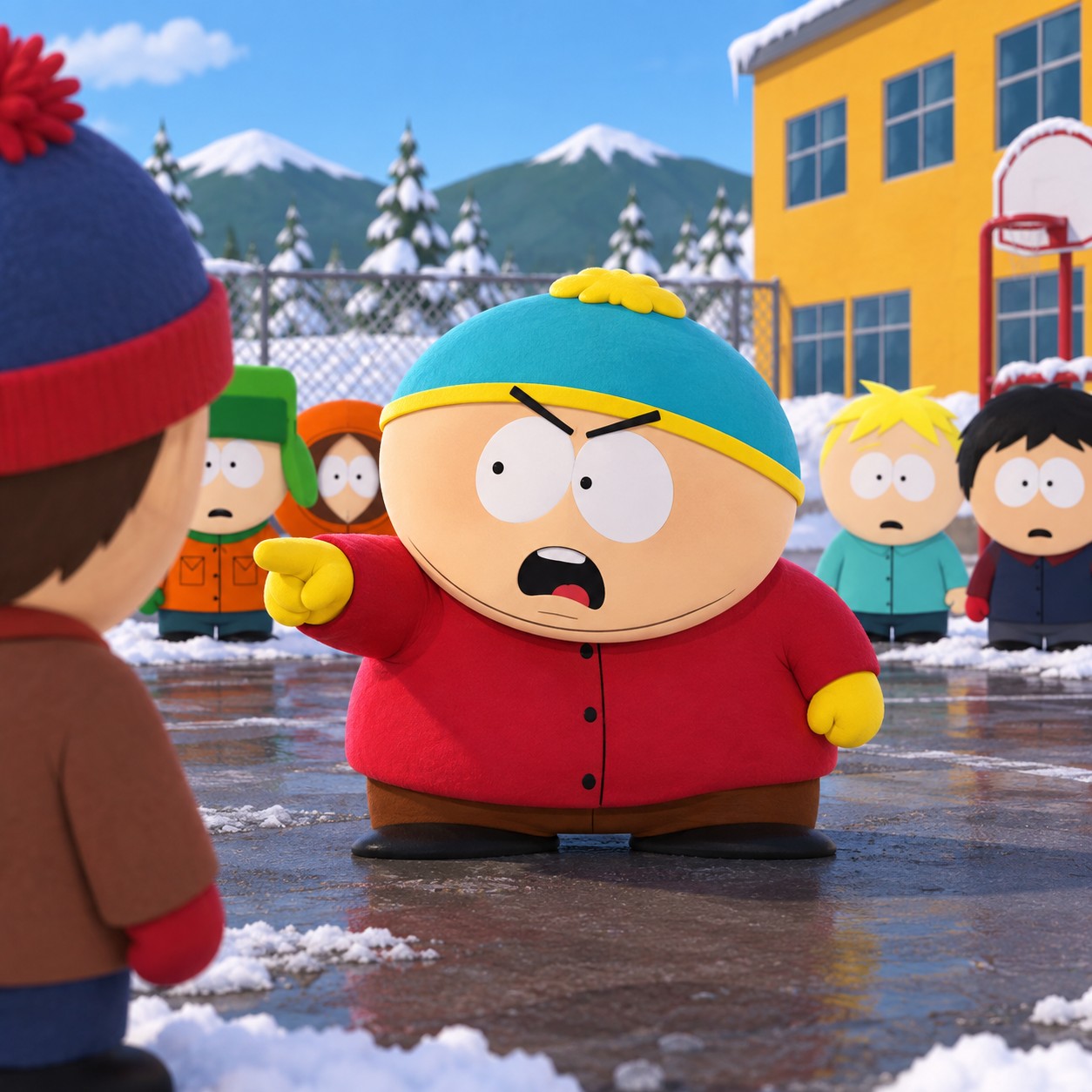 Eric Cartman AI voice for schoolyard roleplay scenes