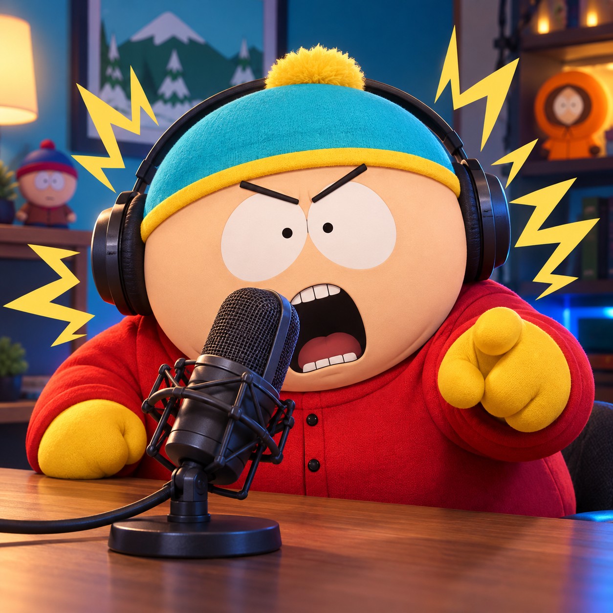 Eric Cartman AI voice for catchphrase soundboard clips