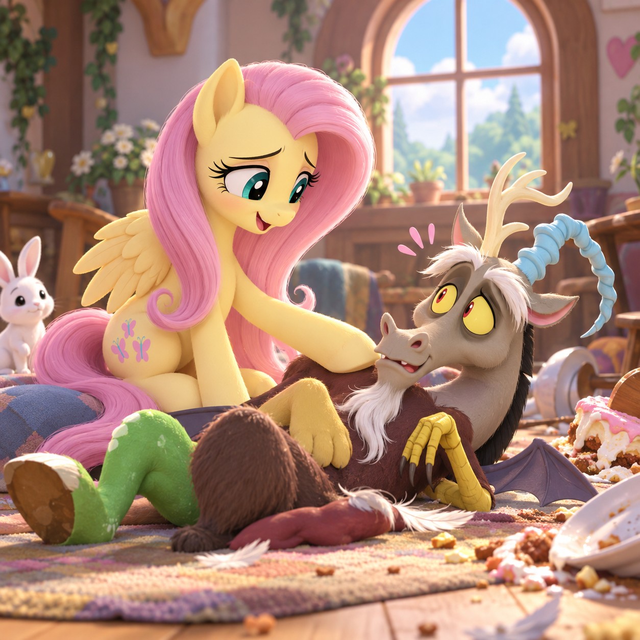 Fluttershy AI voice for gentle kindness skit lines