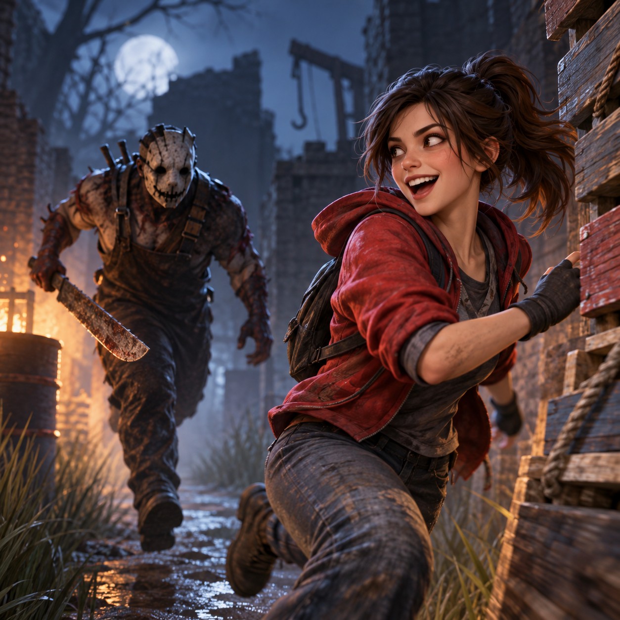 Forsaken AI voice for playful Killer chase reactions