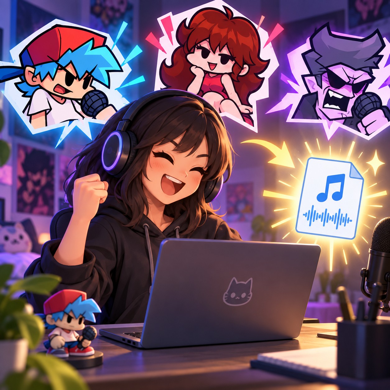 Friday Night Funkin' AI voice for meme reaction clips