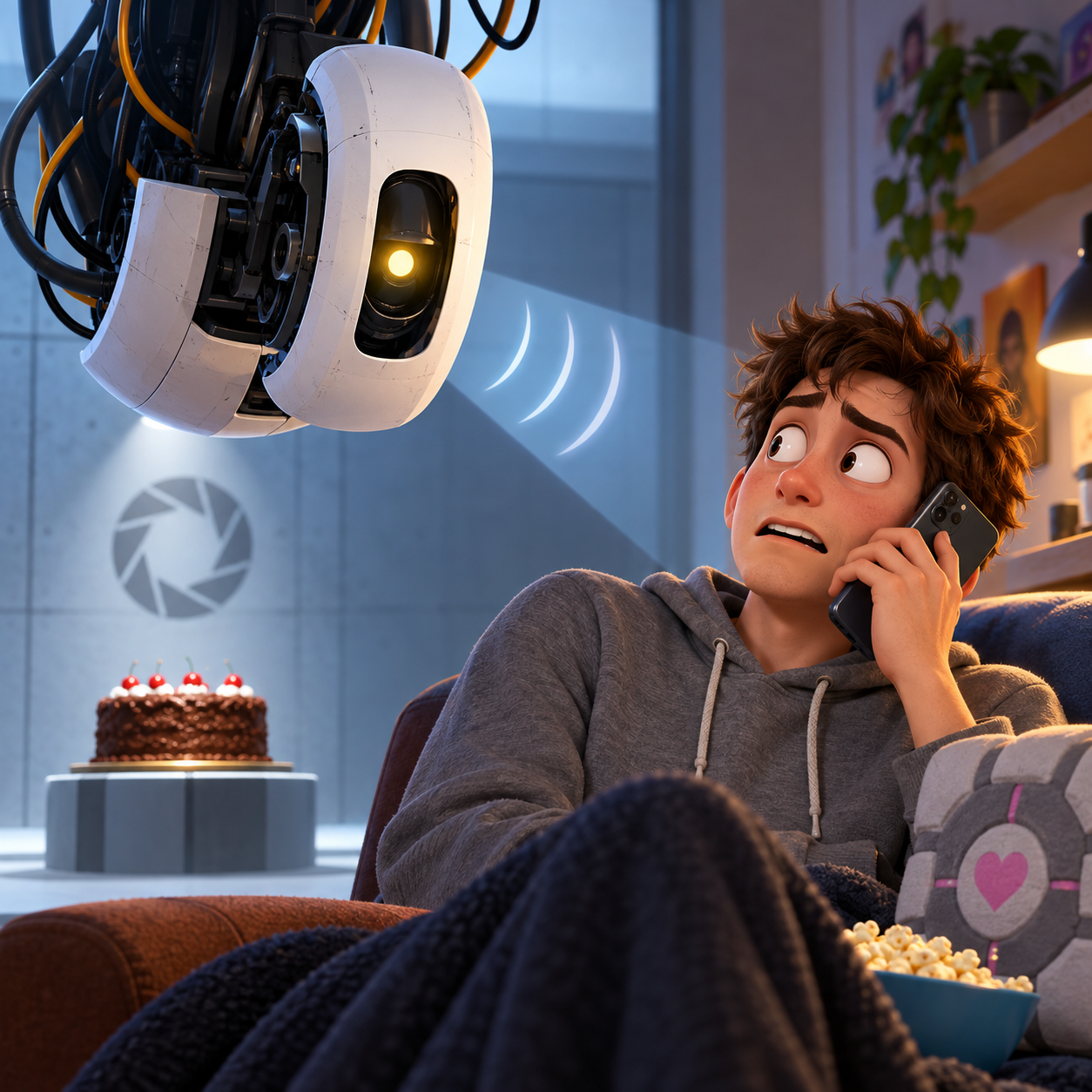 GLaDOS AI voice for prank facility announcements