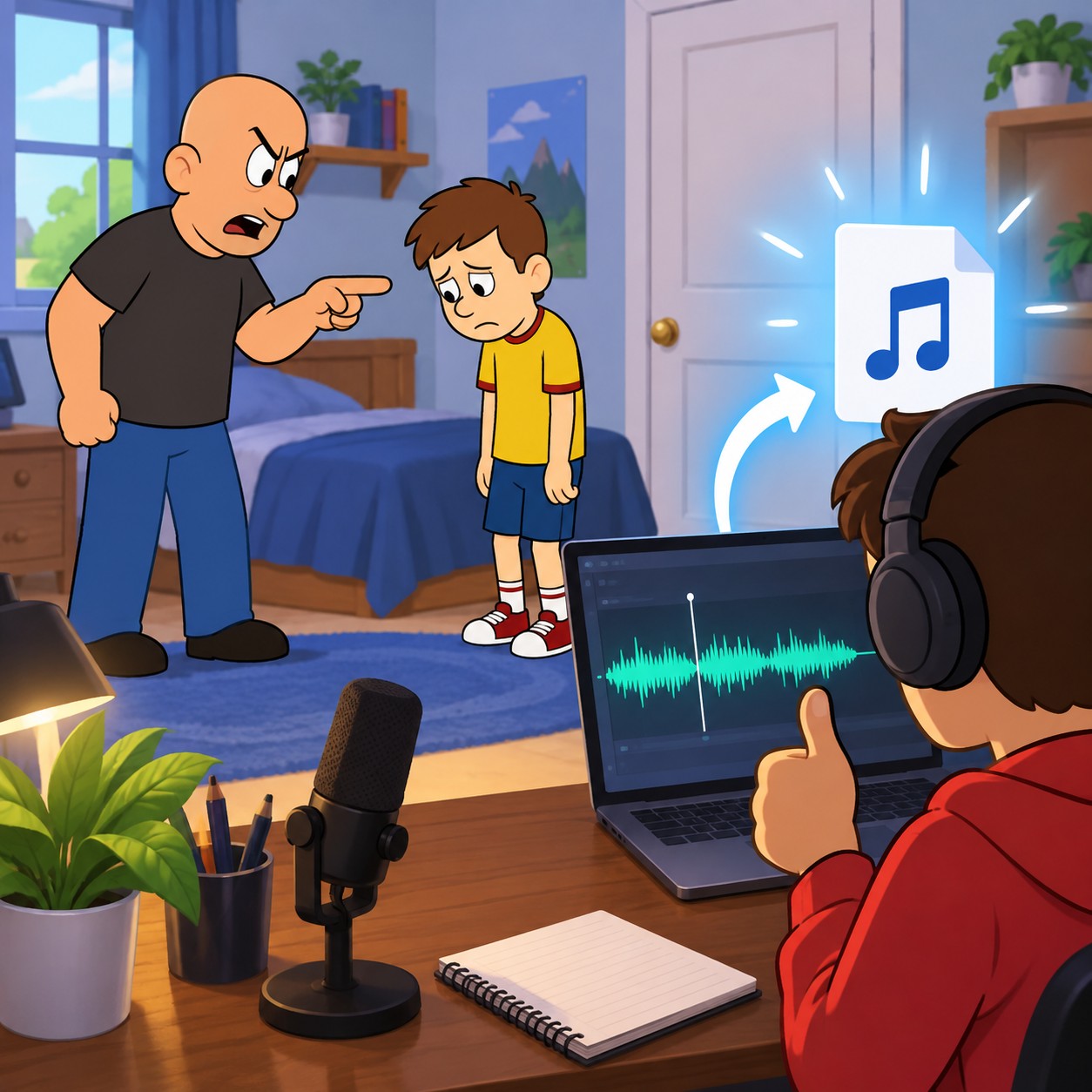 GoAnimate Boris AI voice for grounding meme scenes