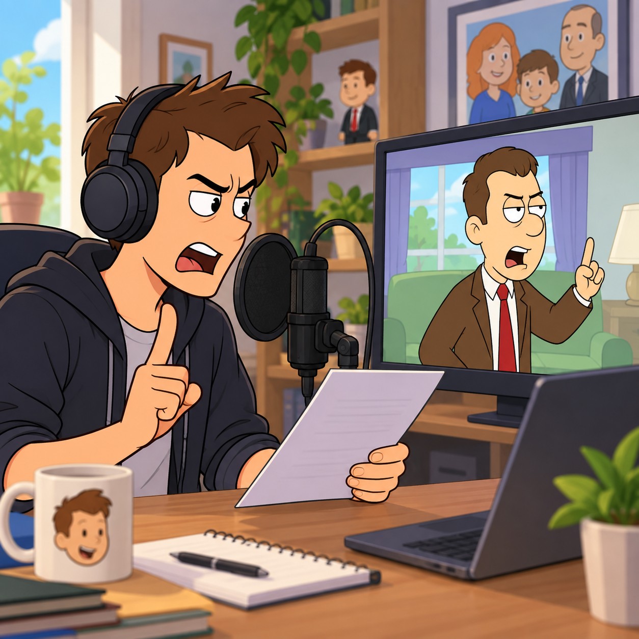 GoAnimate Boris AI voice for cartoon parent arguments