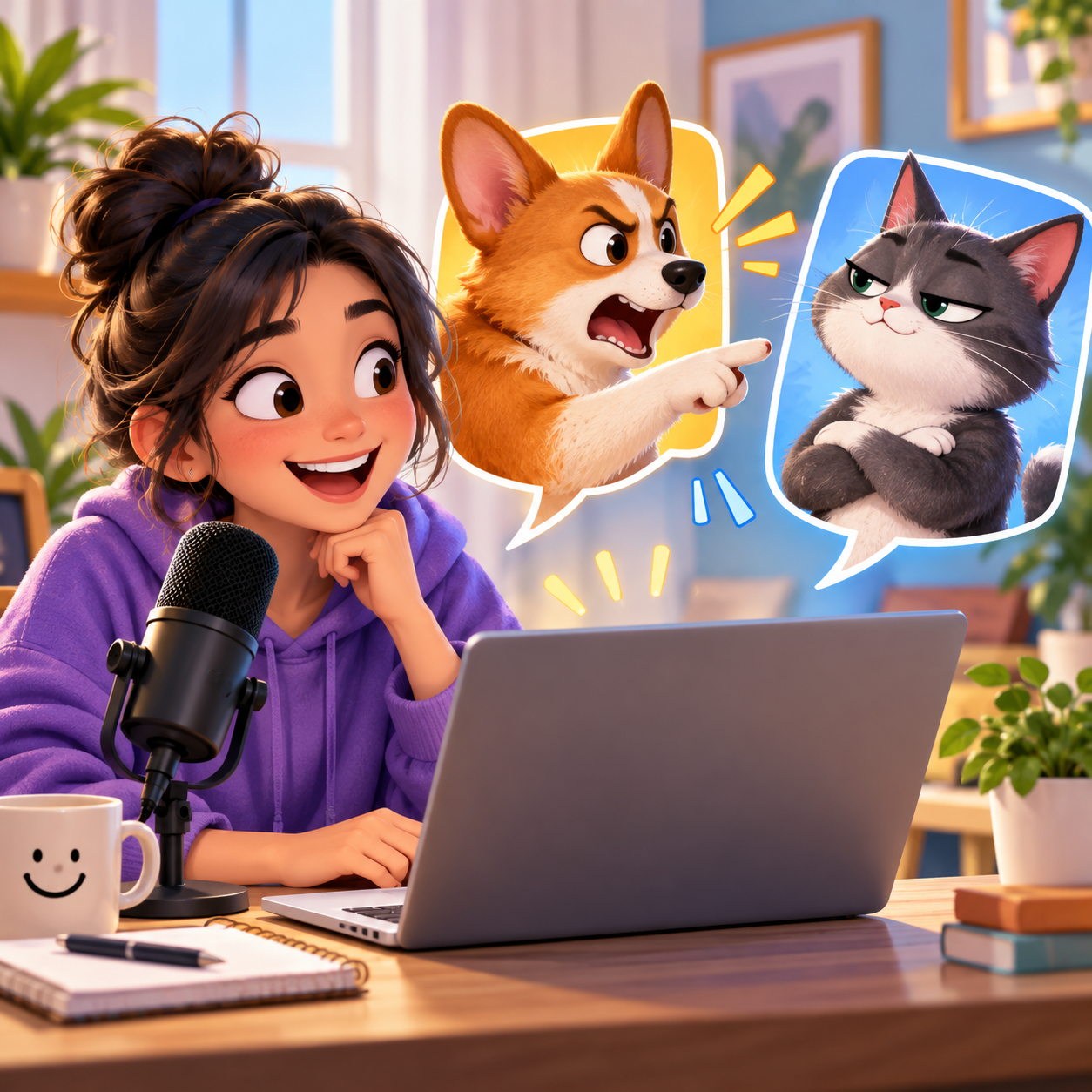 GoAnimate AI voice for meme reply dialogue