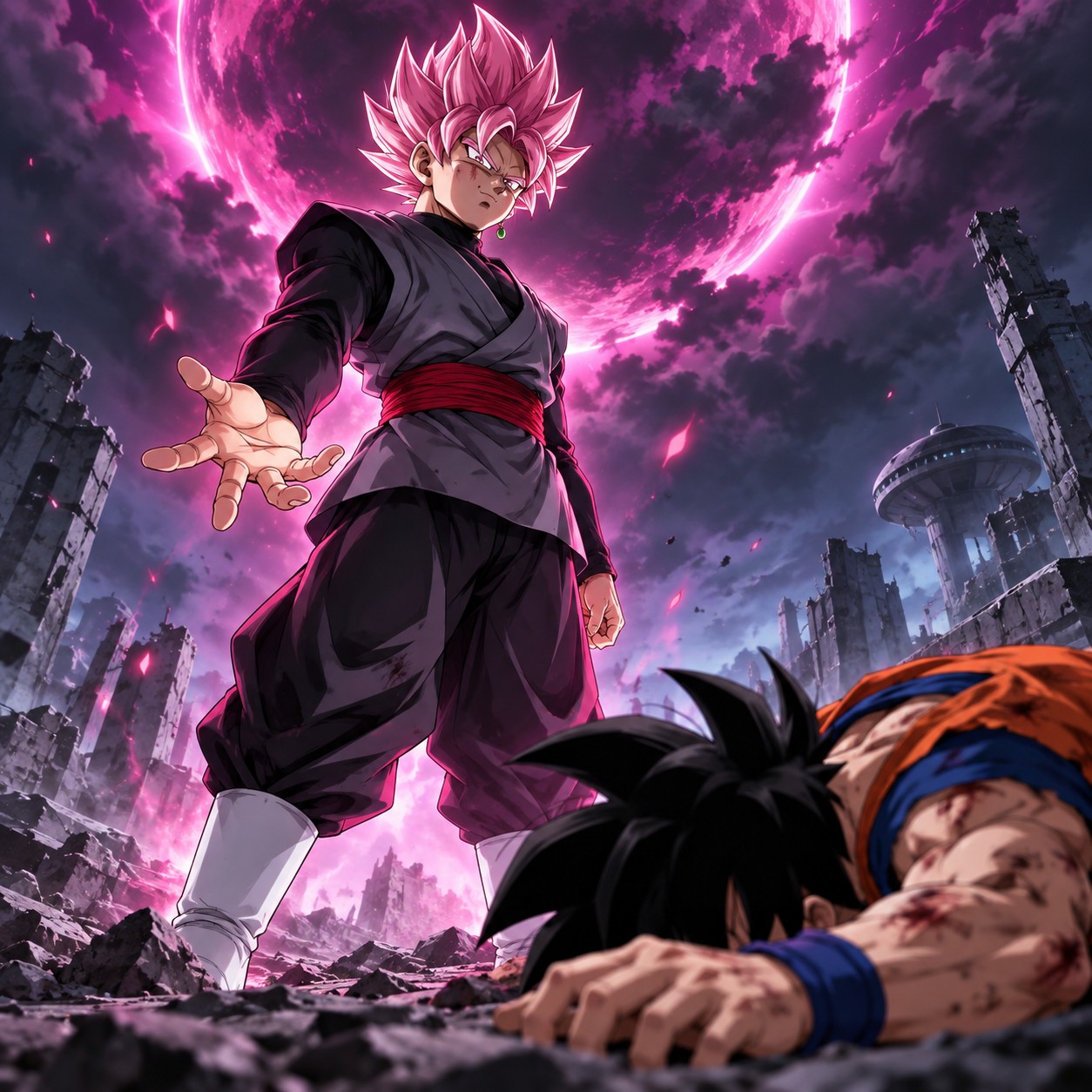 Goku Black AI voice for anime gaming callouts