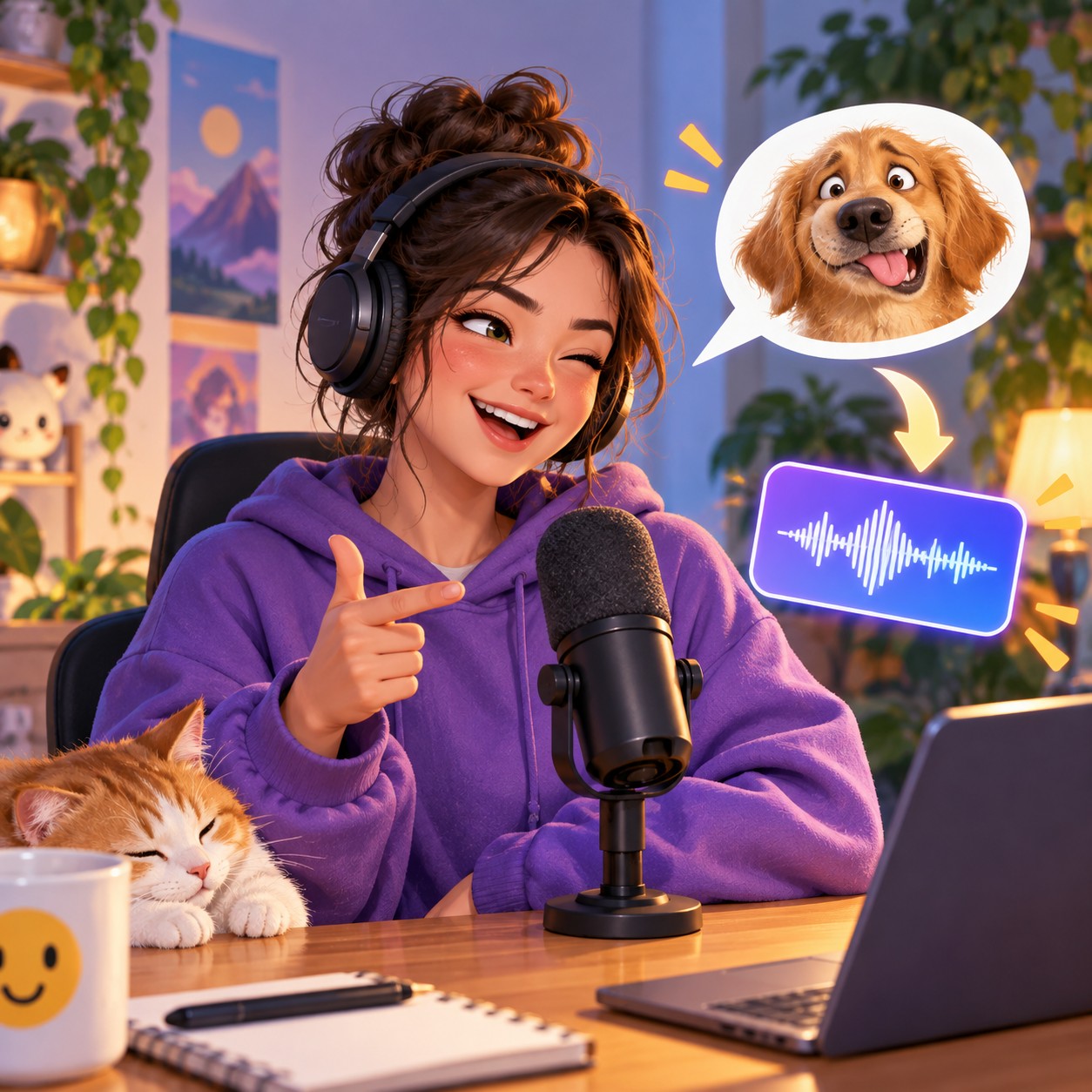 Goofy AI voice making playful catchphrase meme cuts