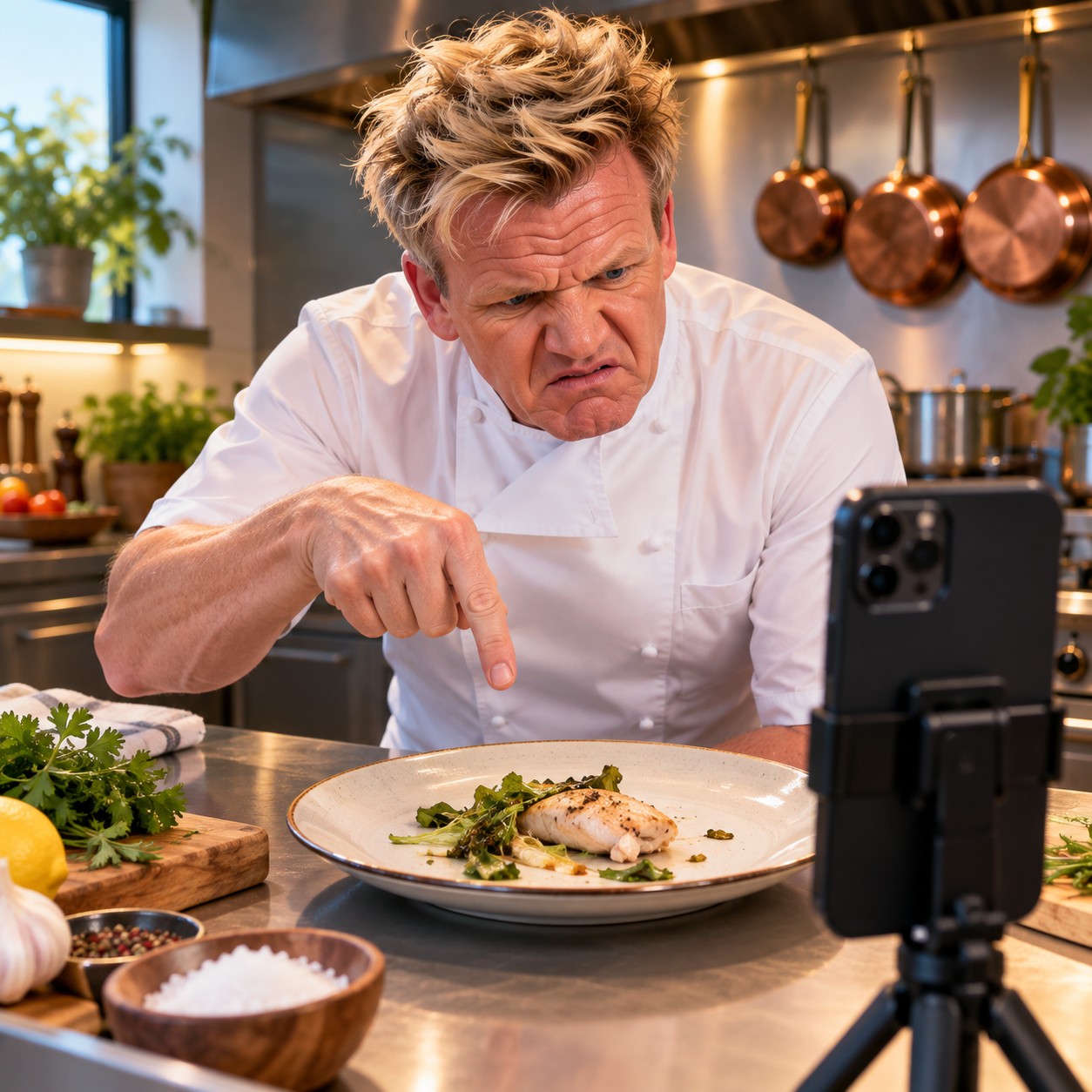 Gordon Ramsay AI voice for strict chef meme replies