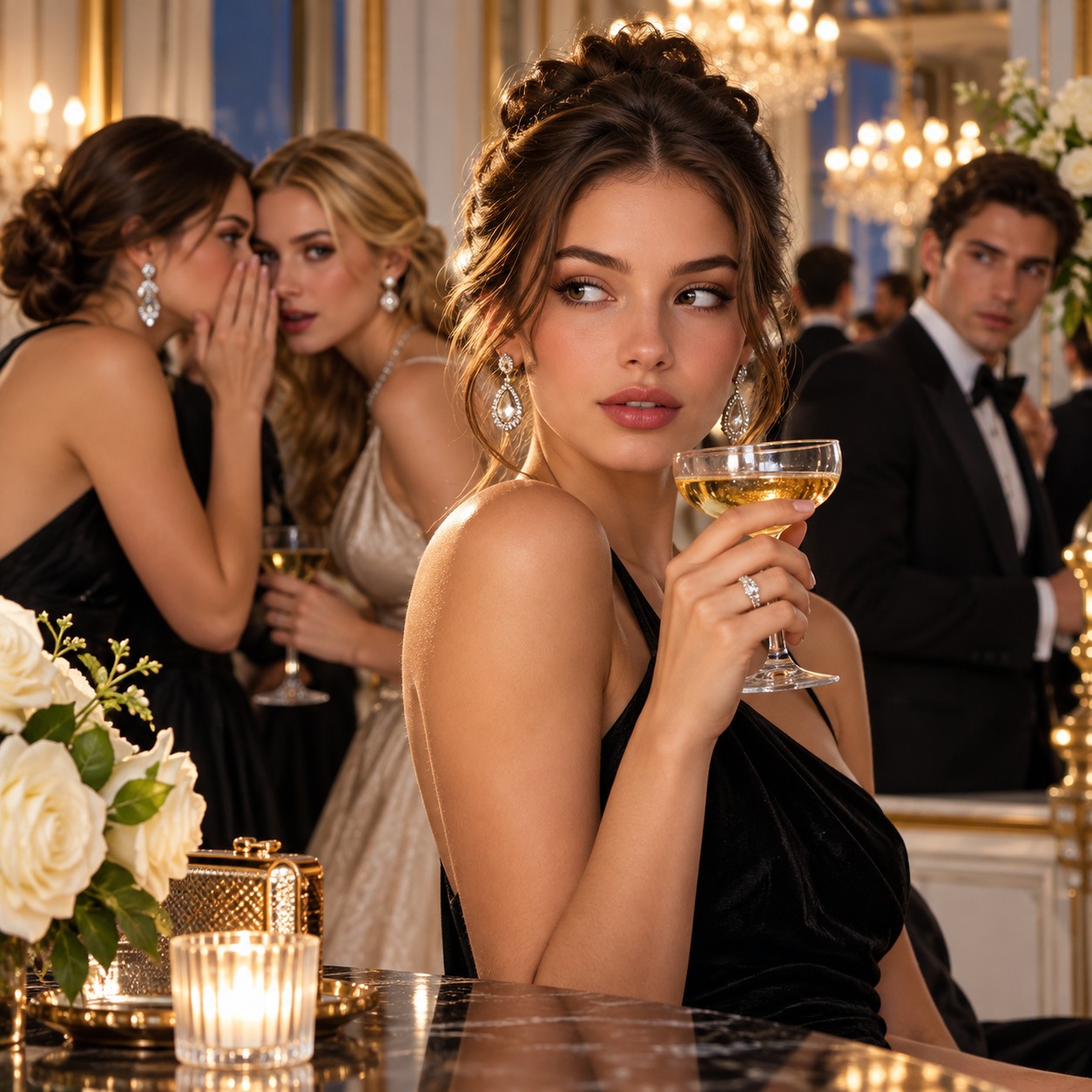 Gossip Girl Narrator AI voice for high society story clips