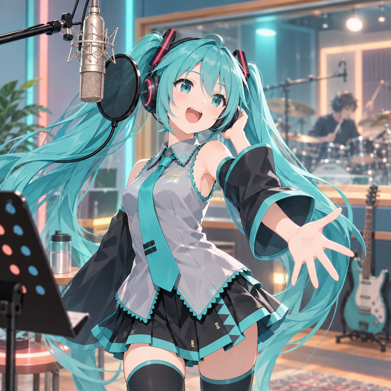 Hatsune Miku AI voice for cover chorus mockups