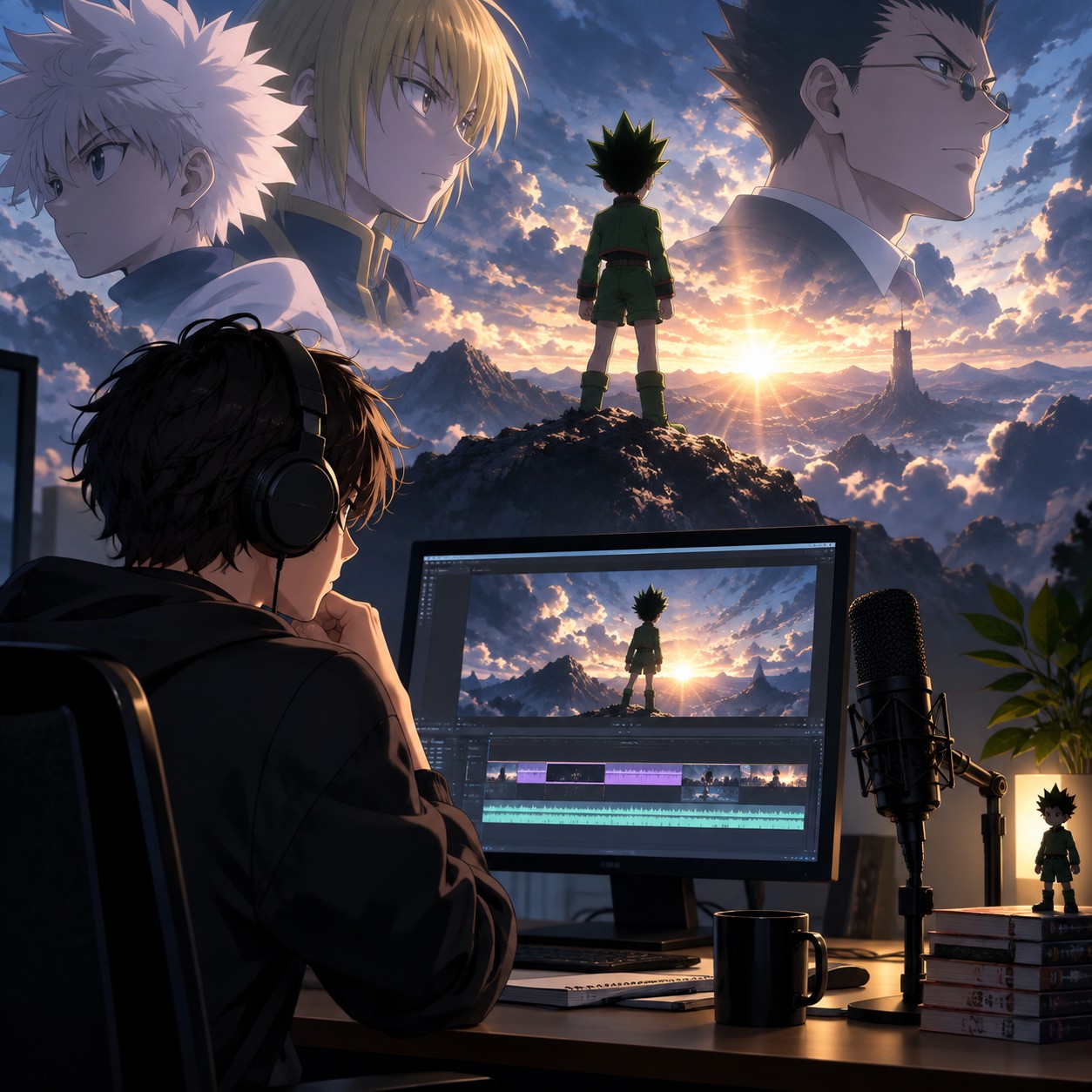 Hunter x Hunter Narrator AI voice over a cinematic trailer edit