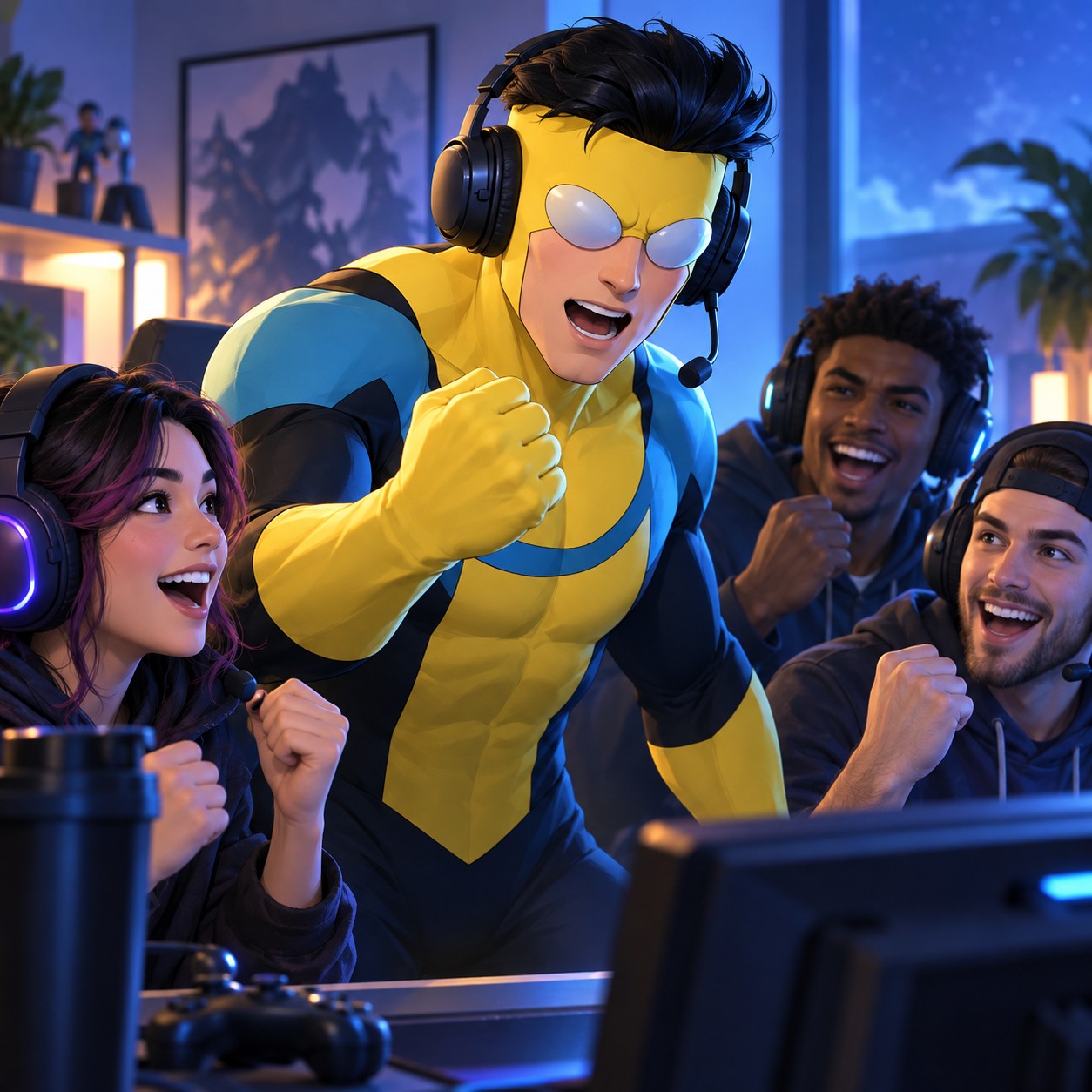 Invincible AI voice for gaming squad callouts