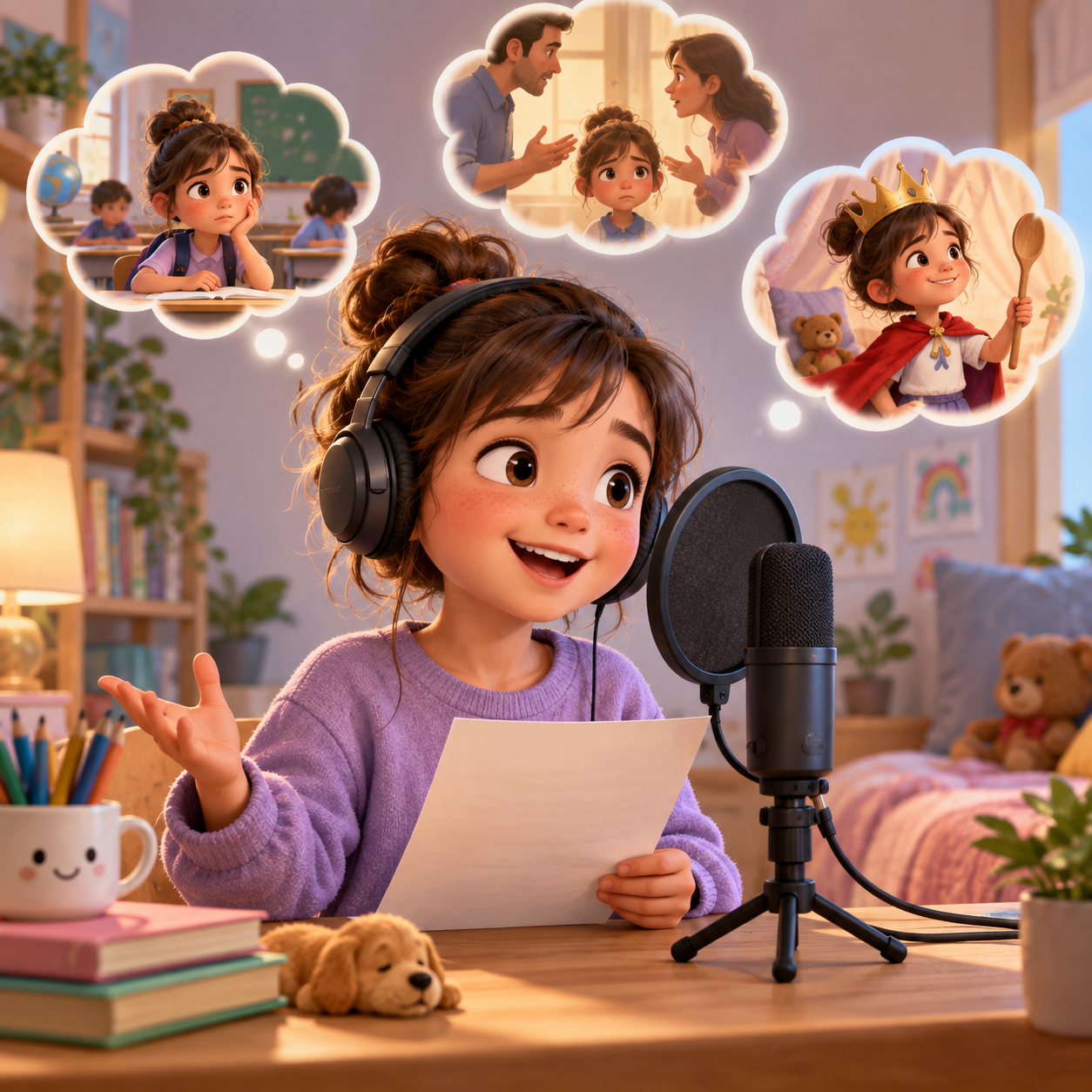 Ivy AI voice for grounded kid scene audio
