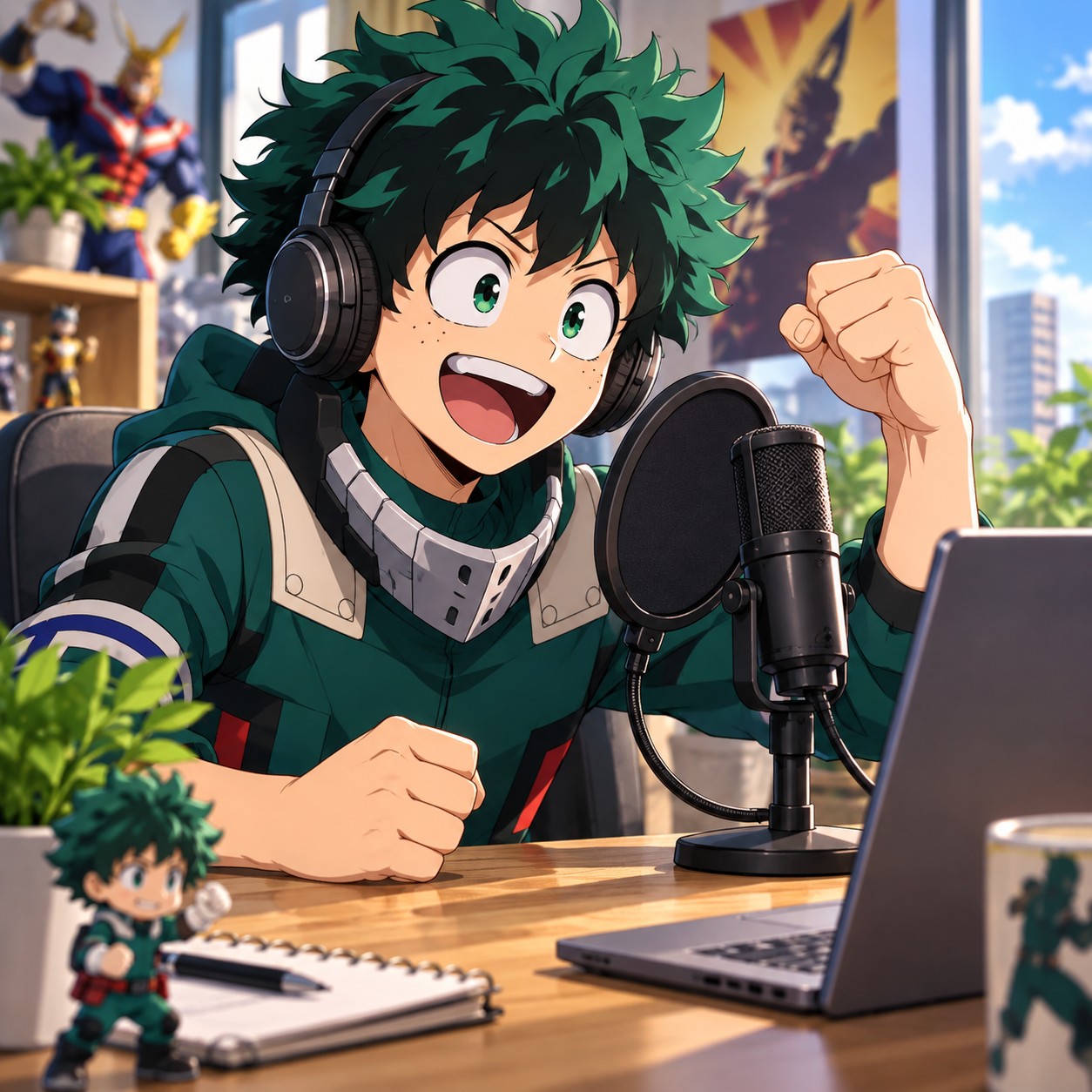 Izuku Midoriya AI voice delivering a TikTok meme reaction