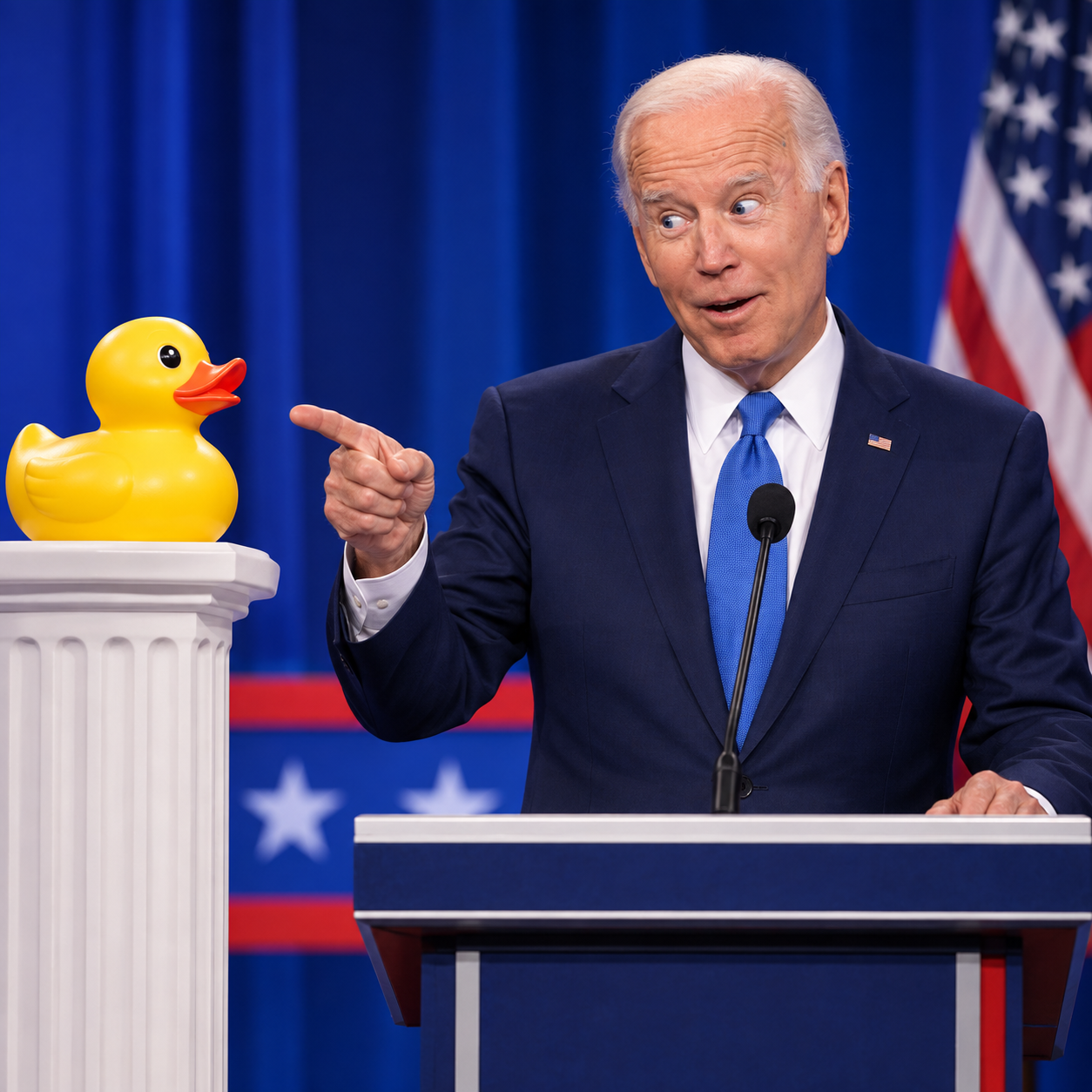 Joe Biden AI voice for debate parody scenes