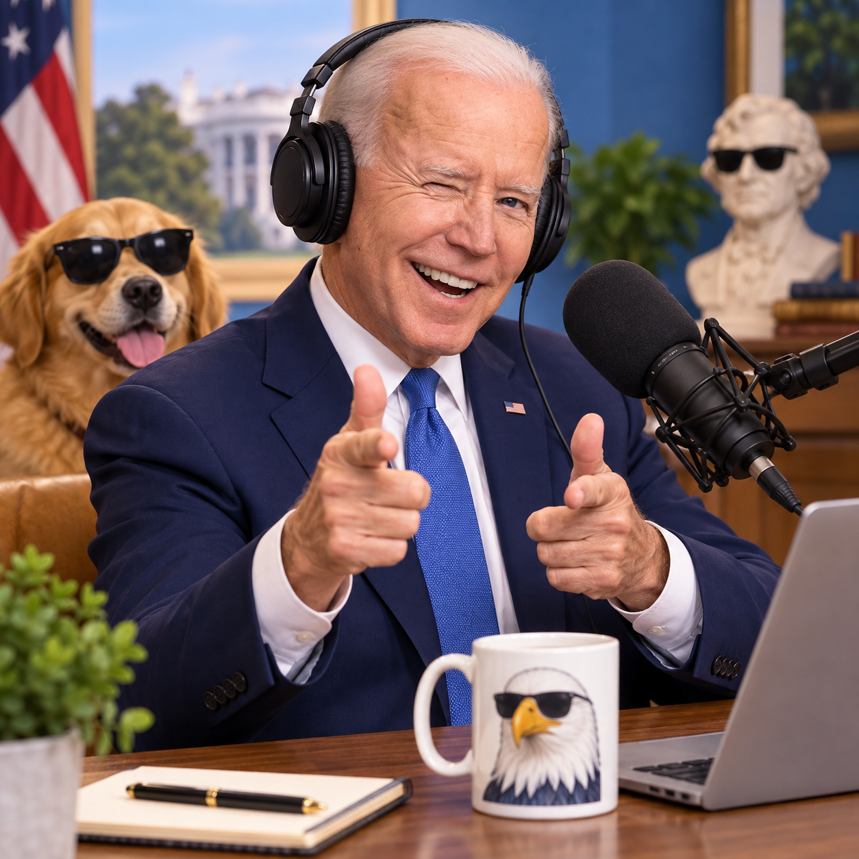Joe Biden AI voice for No Malarkey meme audio