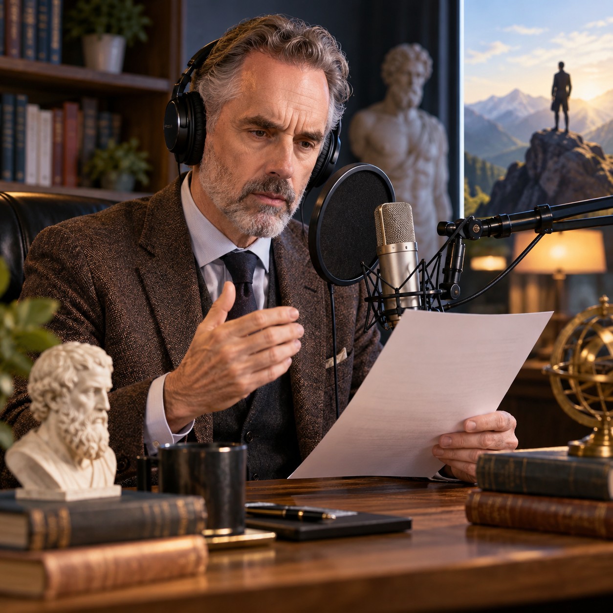 Jordan Peterson AI voice for academic meme narration