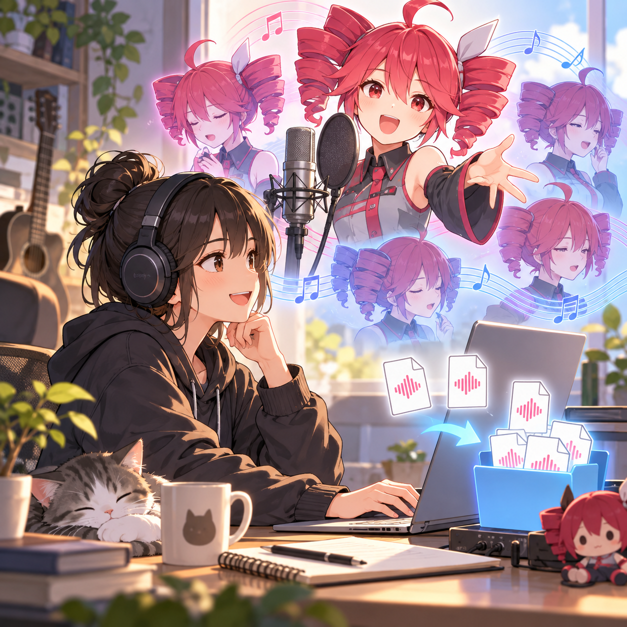 Kasane Teto AI voice for fan chorus artwork