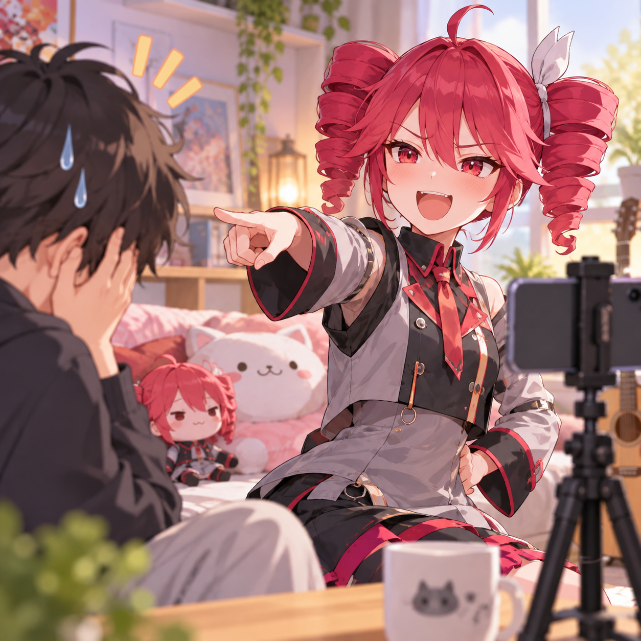 Kasane Teto AI voice in a TikTok skit scene
