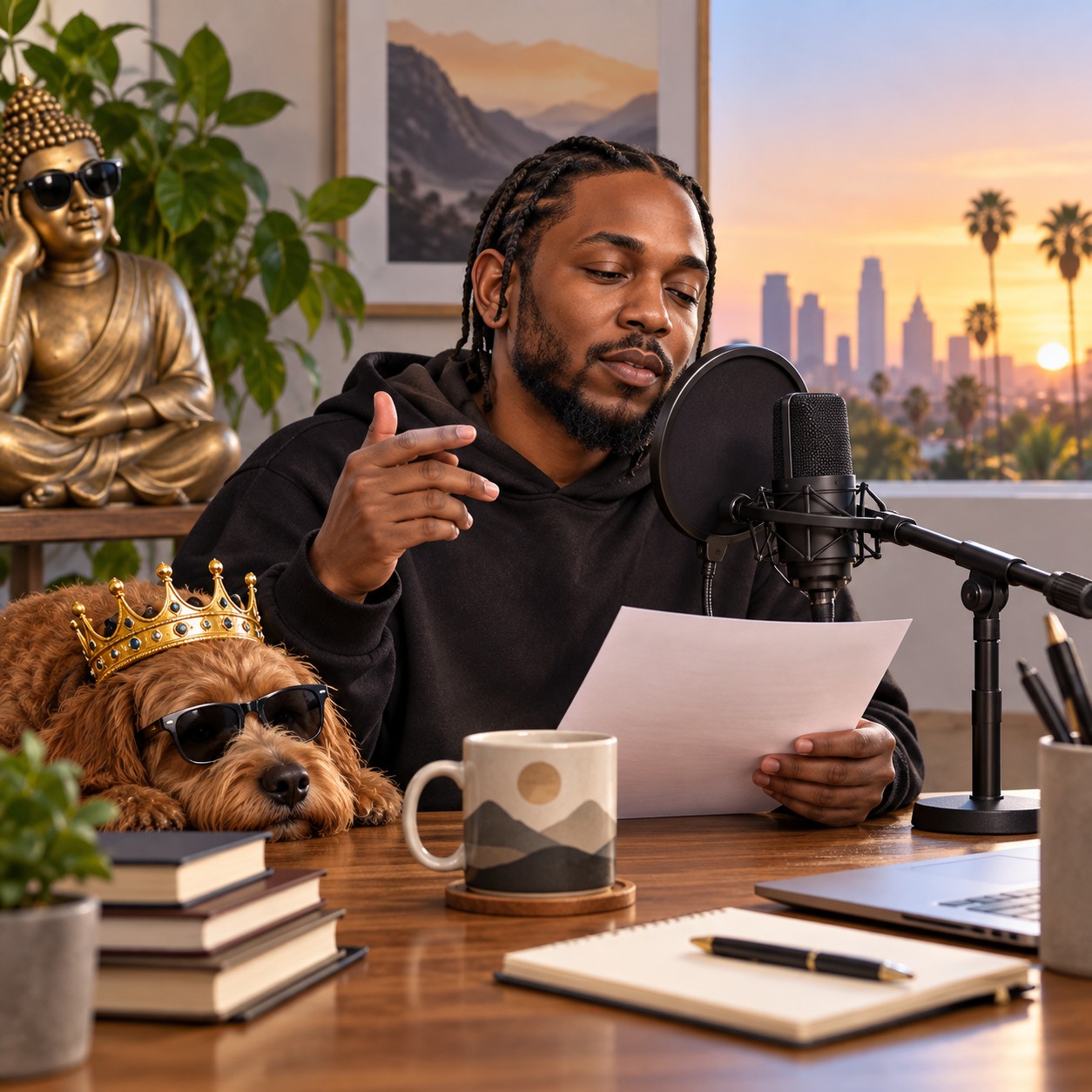 Kendrick Lamar AI voice motivational parody clip