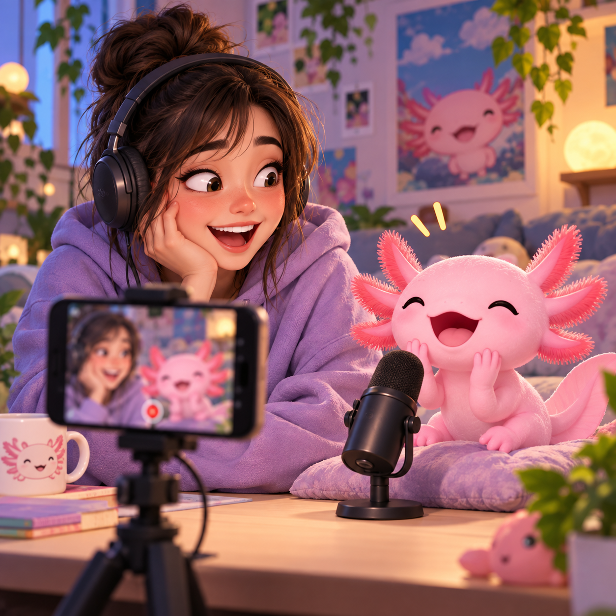 KinitoPET AI voice for pink axolotl meme edits