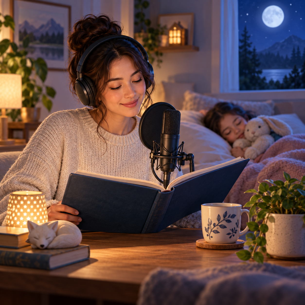 Kokoro Nicole AI voice reading a calm sleep story
