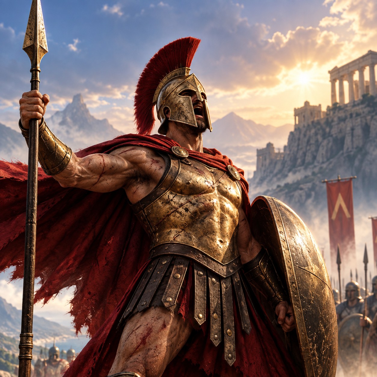 Kratos AI voice for Spartan boss entrance edits