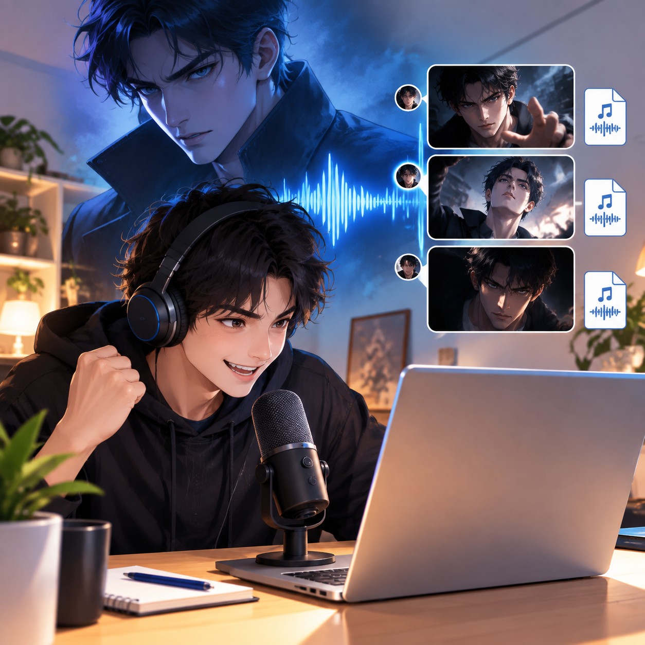 Kylo Ren AI voice for dark side meme replies