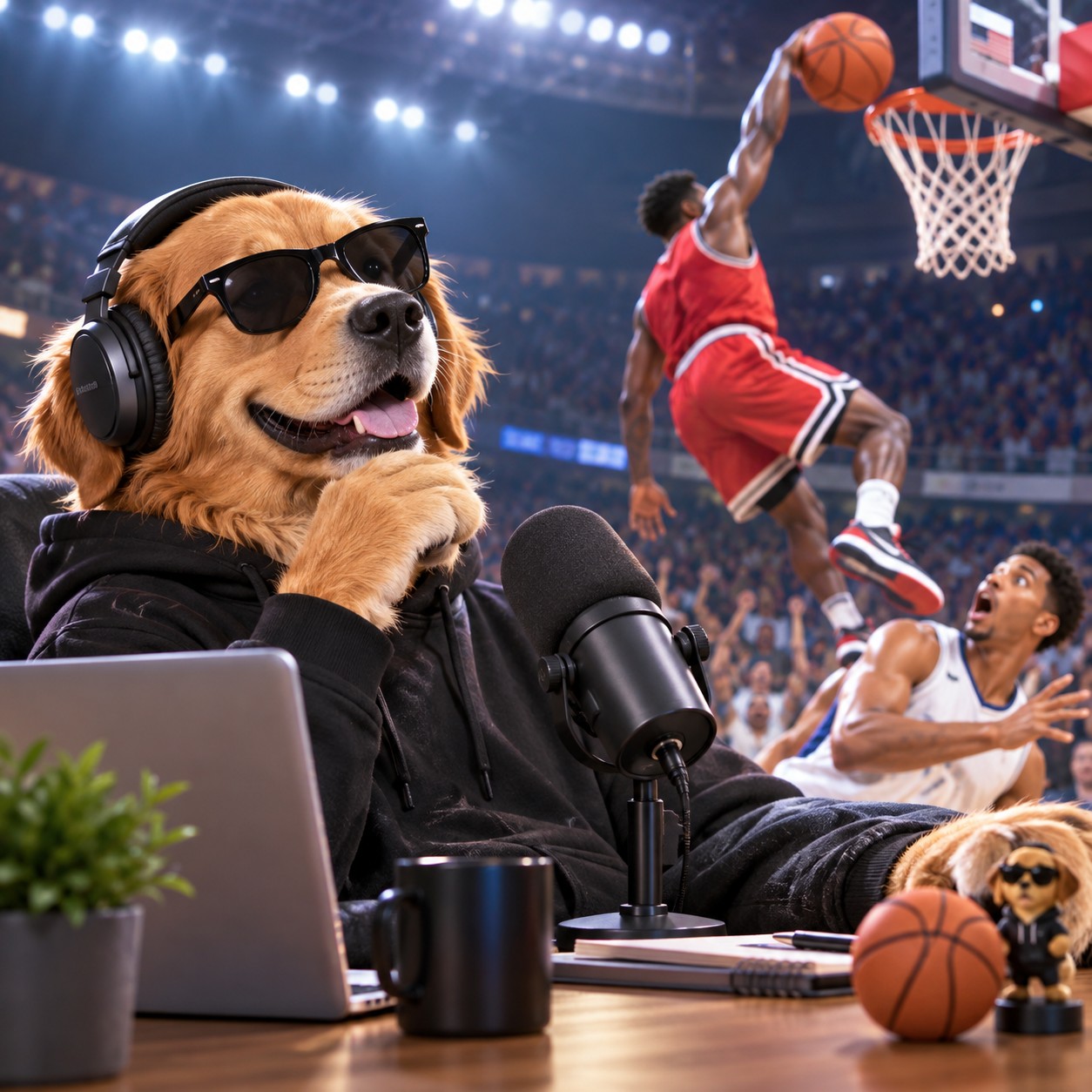 LeBron James AI voice for sports meme commentary