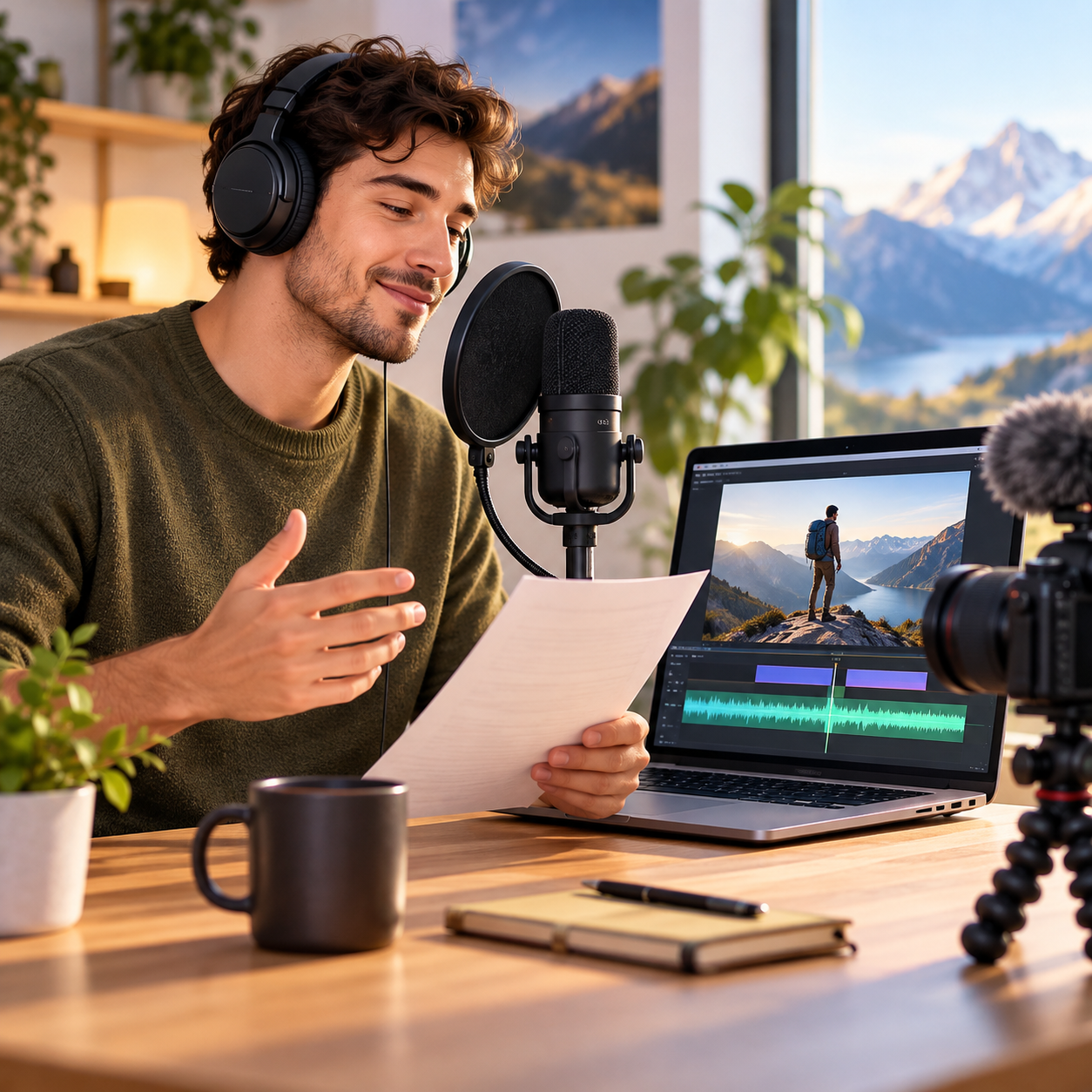 Marcus AI voice narrating a short video