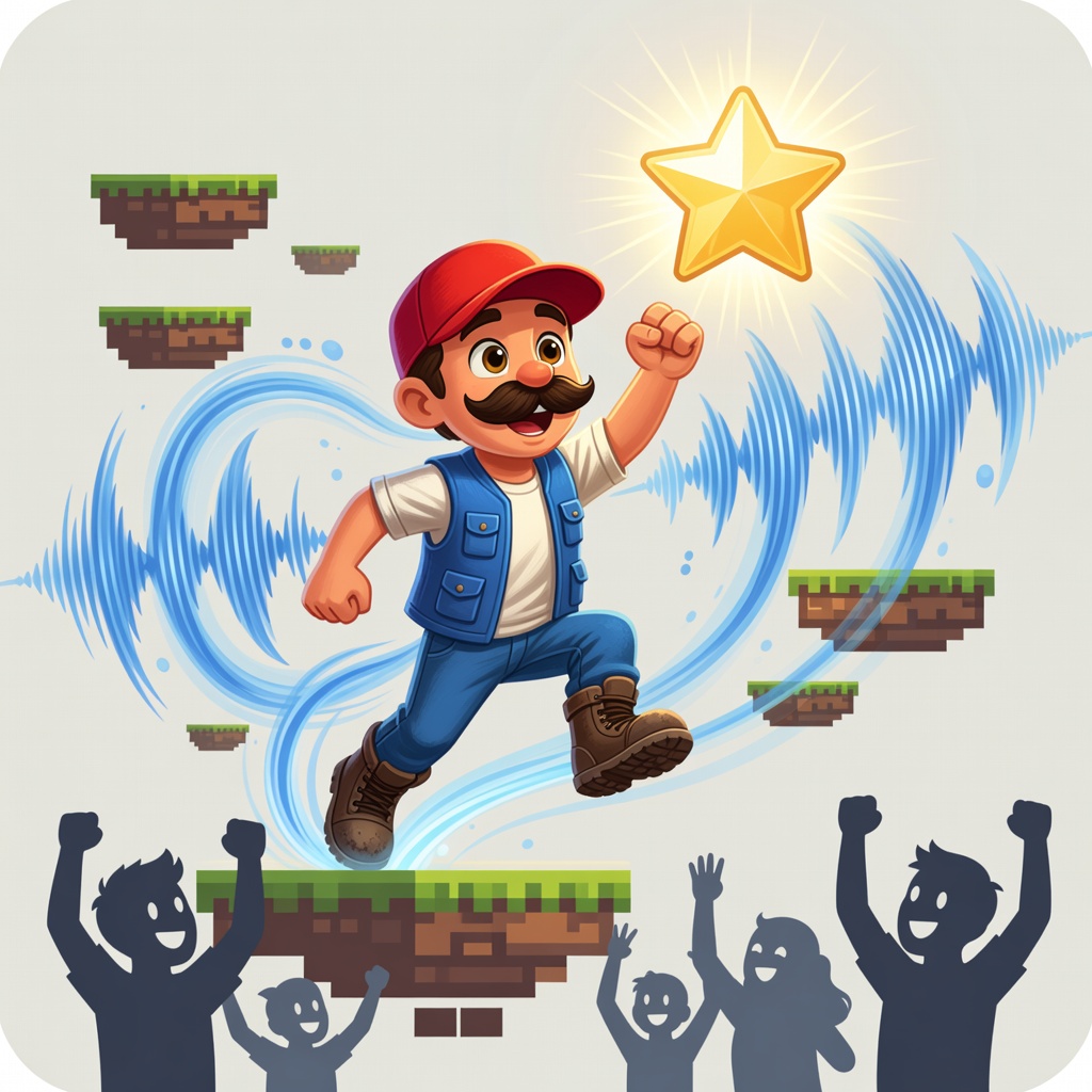 Mario AI voice for power-up soundboard bits