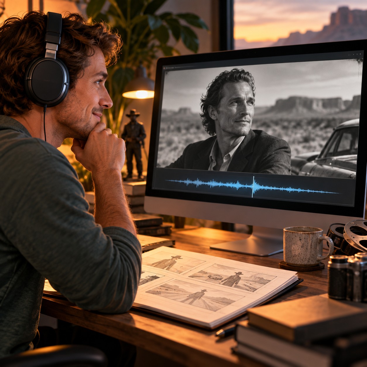 Matthew McConaughey AI voice for film fan narration tests