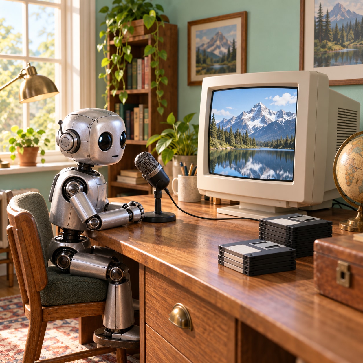 Microsoft Sam AI voice narrating a retro desktop clip