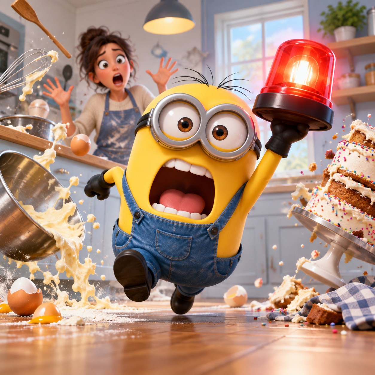 Minions AI voice alarm reaction edit