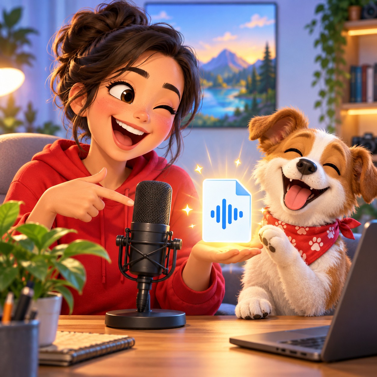 Minnie Mouse AI voice for friendly YouTube narration