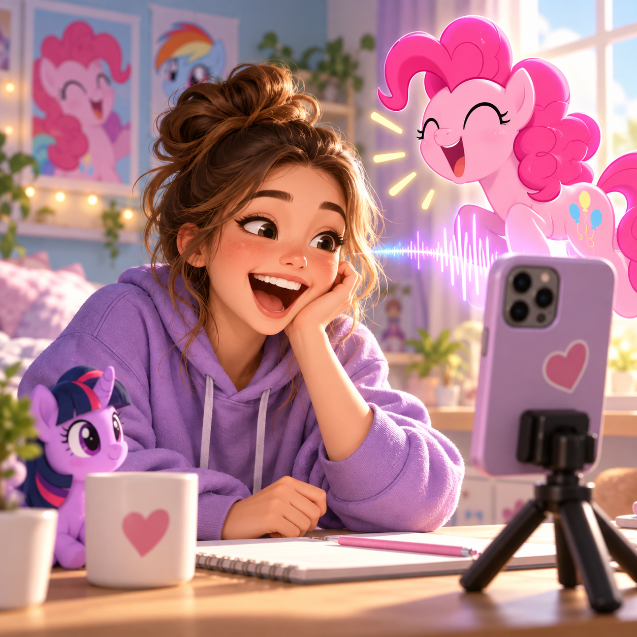 My Little Pony AI voice for friendship meme clips