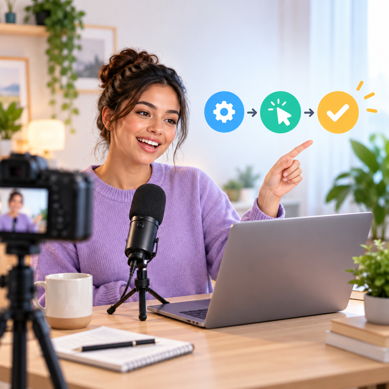 Nova AI voice guiding a software tutorial
