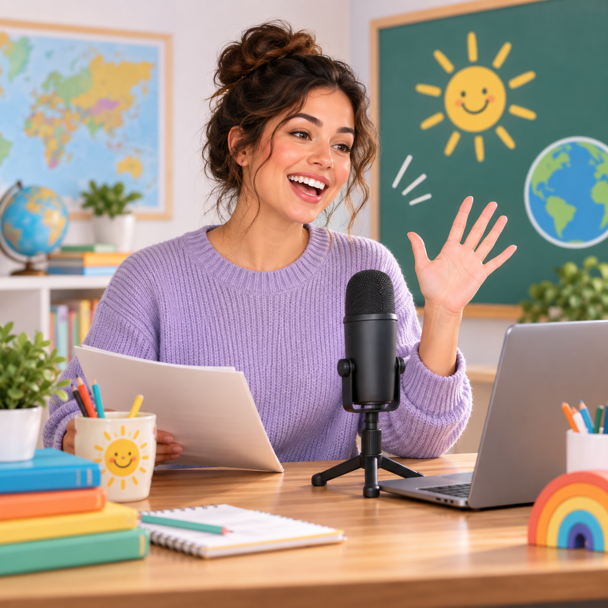 Nova AI voice introducing an education clip