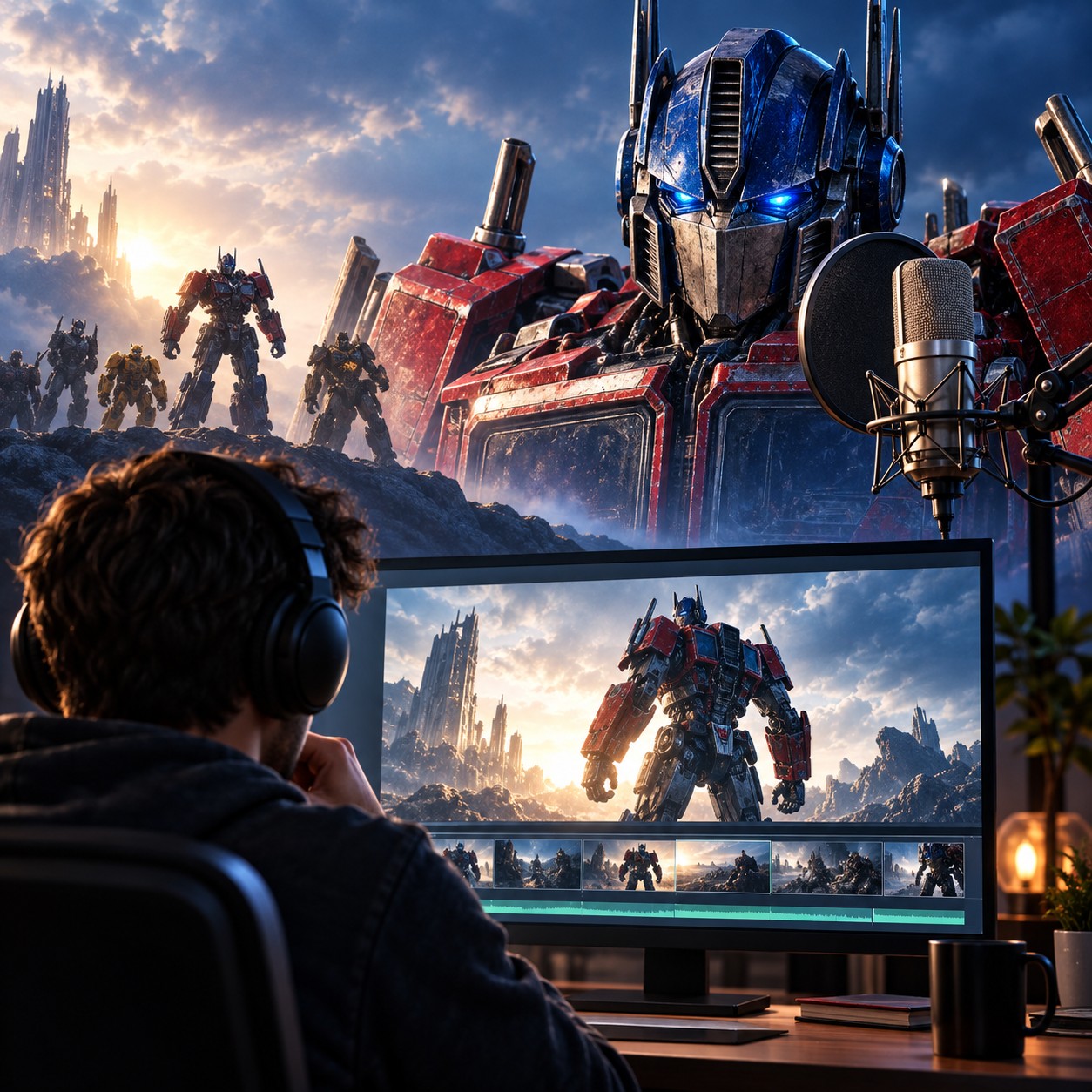 Optimus Prime AI voice trailer warning edit